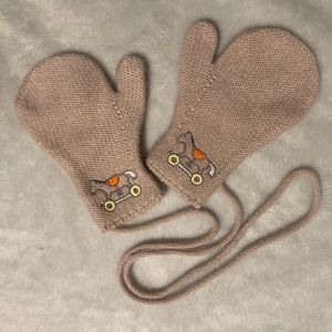 HERMES Adada Cashmere Baby Mittens